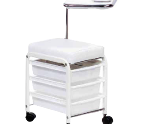 Taburete de manicura con soporte lateral - EST 49
