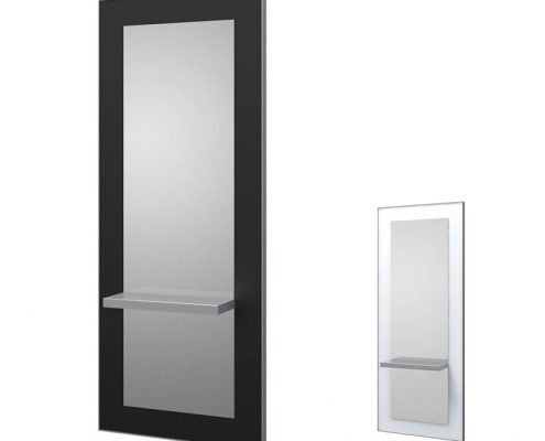 Tocador de peluquería rectangular con estante - TOCA-40