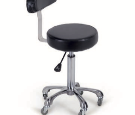 Taburete con respaldo semicircular - TAB 03
