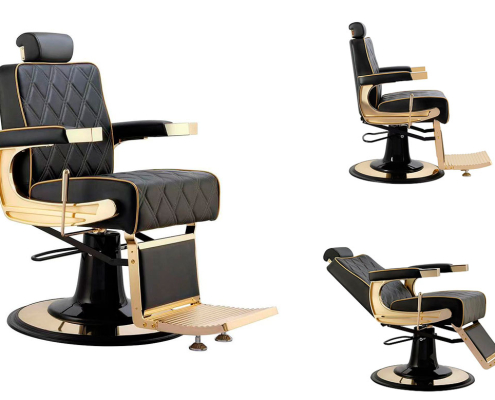 Sillón de barbería dorado - CABA-16GOLD