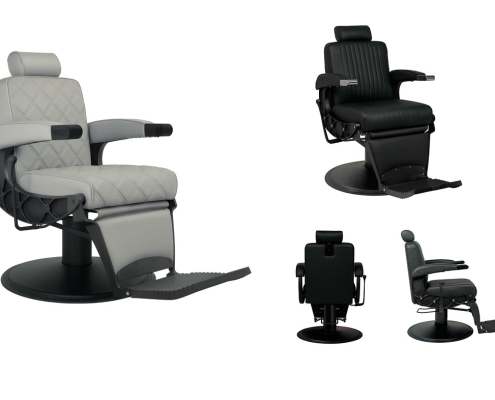 Sillón de barbero Gris o Negro - CABA-05
