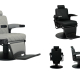 sillón barbero gris o negro