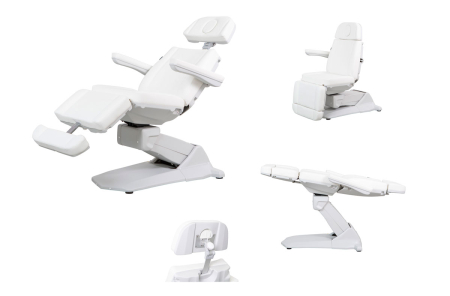 Sillón eléctrico de podología de tres cuerpos