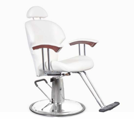 Sillón de estética con bomba hidráulica blanco