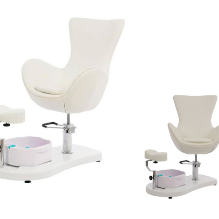 sillón de pedicura con pediluvio integrado