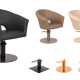 sillón peluquería formas redondeadas
