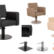 sillón peluquería formas rectas