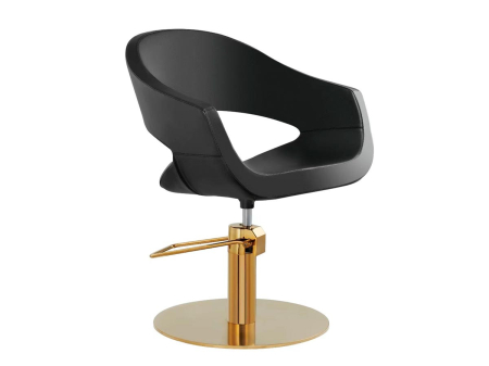 Sillón de corte amplio dorado