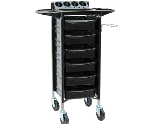 Carrito auxiliar de peluquería con seis cajones - CAR-54