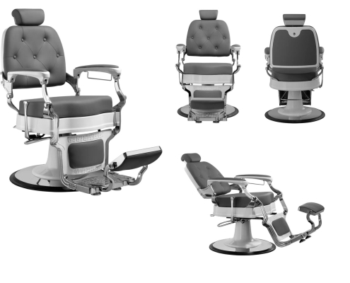 Sillón Barbero Clásico acabado Gris - CABA 35