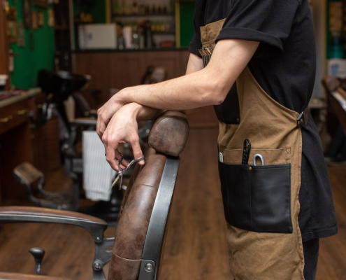 comparación de sillon barbero vintage y moderno